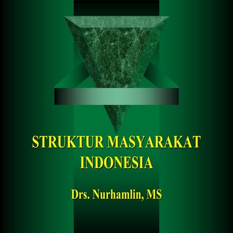 Struktur masyarakat indonesia