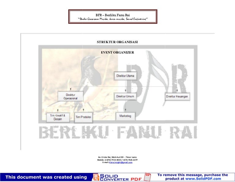 Struktur Organisasi Wedding Organizer Dan Tugasnya Berbagai Struktur