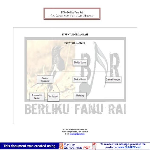 Struktur organisasi bfr eo