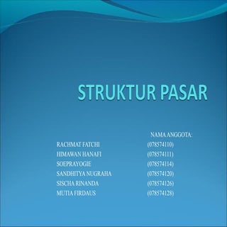 Struktur Pasar