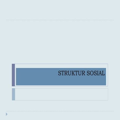 Struktur sosial