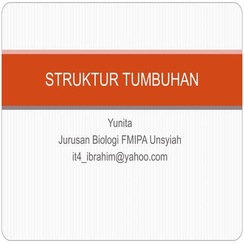Materi Universitas I: Struktur Tumbuhan.ppt