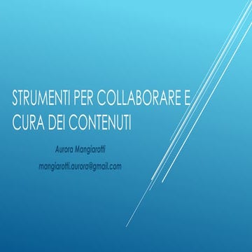 Strumenti per collaborare e comunità professionali