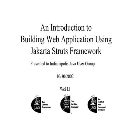 Build Java Web Application Using Apache Struts | PDF