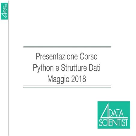 Strutture dati 00-corso2018