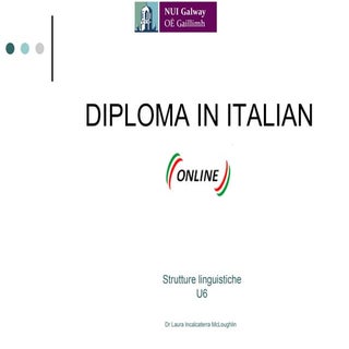 Strutture linguistiche u6