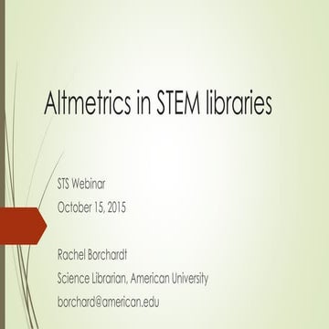 STS altmetrics webinar October 2015