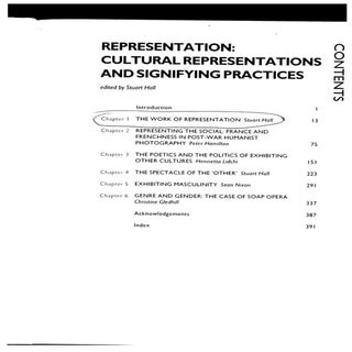 Stuart Hall - Representation