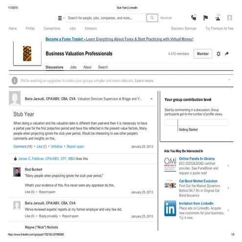 Stub year   linked in