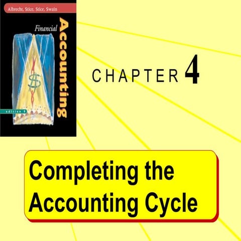 Stu Ch04 Completing The Accounting Cycle