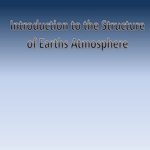 Stucture of atmoshere