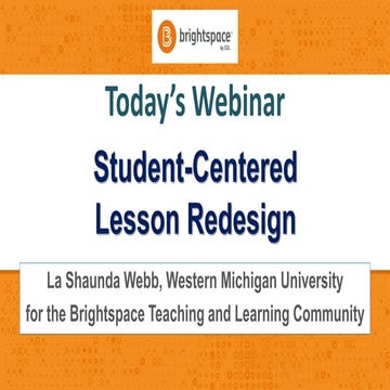 Student-Centered Lesson Redesign
