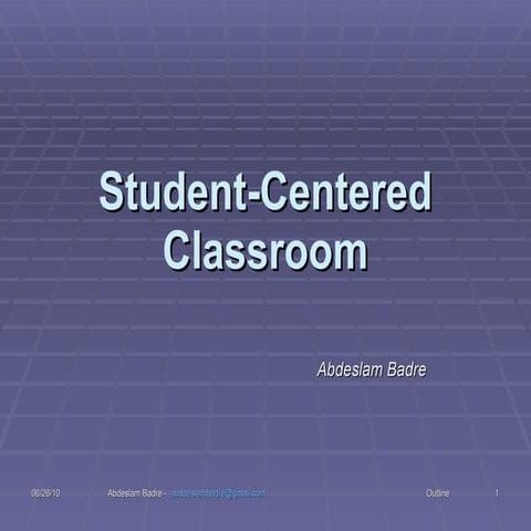 Student centered teaching