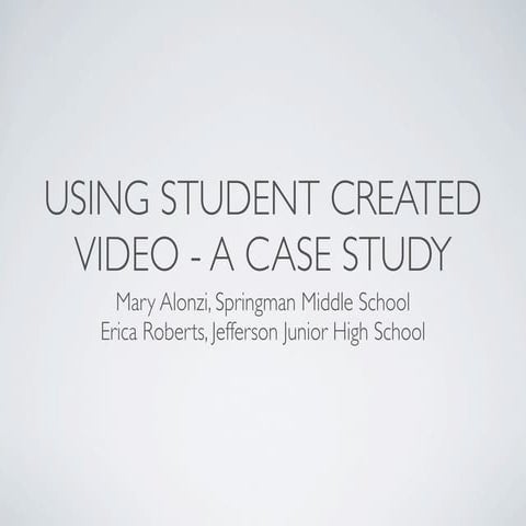 Student Created Video