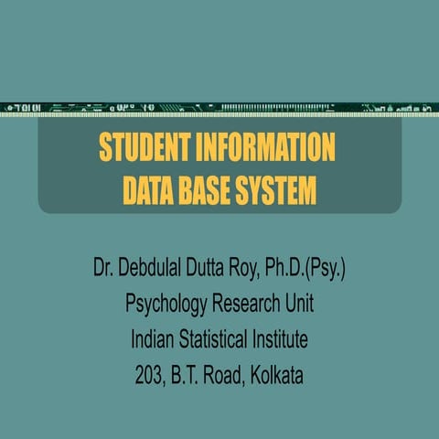 Student Data Base System