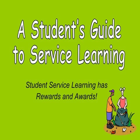 All About Student Service Learning