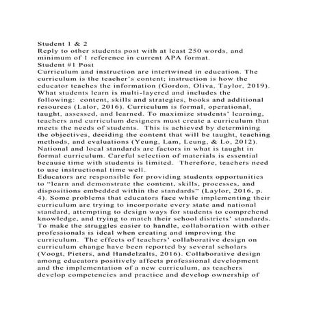 Student 1 & 2Reply to other students post with at least 250 word.docx