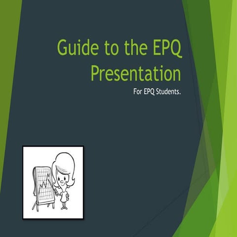 Student guide to the presentation