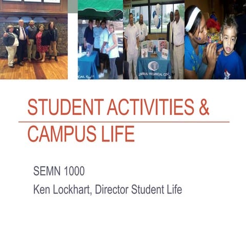 Student Activities and Campus Life Presentation