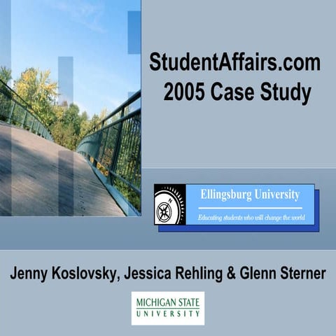 Student Affairs Case study A