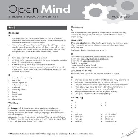 Student book key unit3 | PDF
