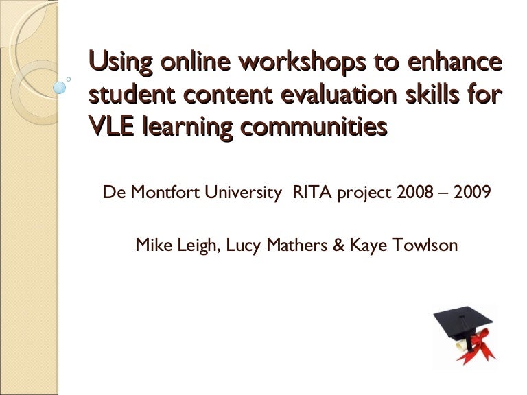 Student Content Evaluation UC & R April 2009