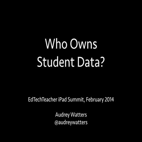 Student data workshop