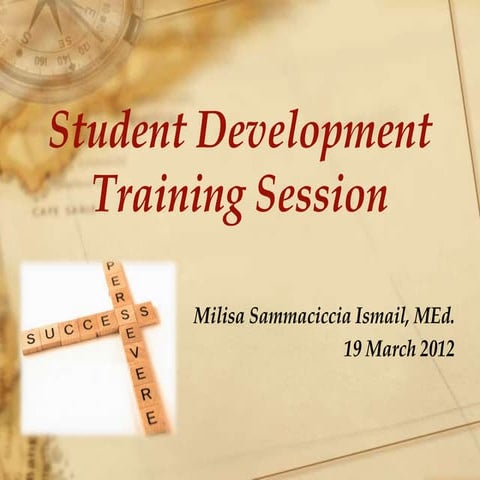 Student Development Training Session