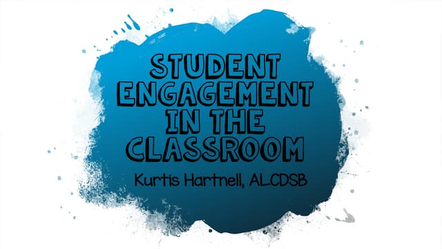Student Engagement in the Classroom
