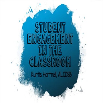 Student Engagement in the Cassroom1