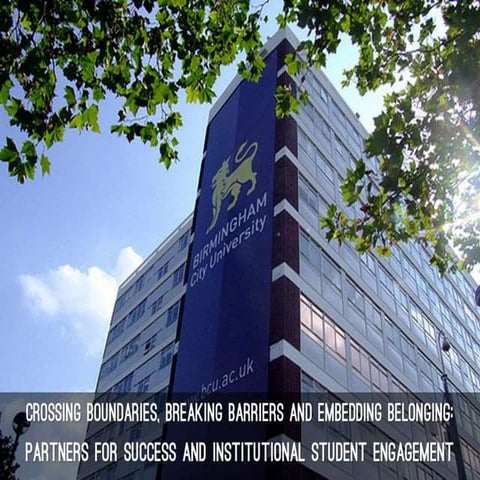 Student Engagement Conference Keynote, Birmingham City University, June 2014  