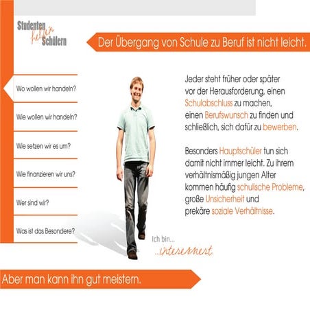 Studenten helfen schülern