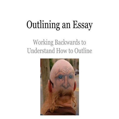 Student Essay Outline for Week 4