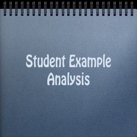 Student example analysis complete