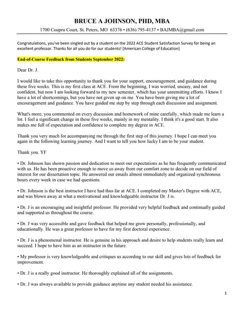 Student Feedback 2022 Bruce A. Johnson, PhD, MBA.pdf