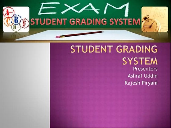 Case study online grading system | PDF