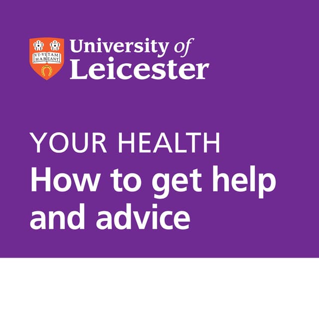 Your Health - How to get help and advice