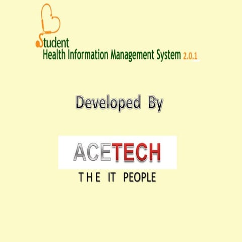 Student Health Information Management System slides