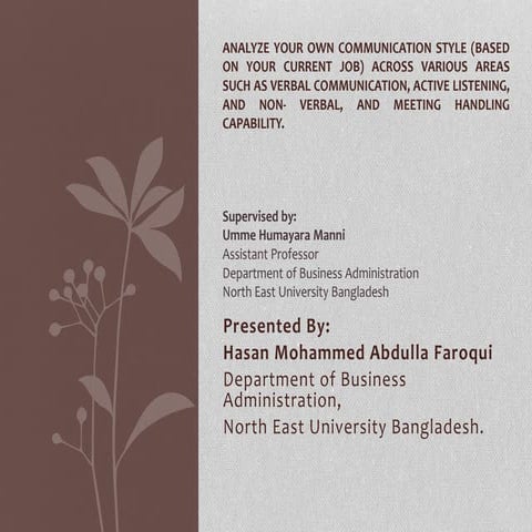 Type of Communication 