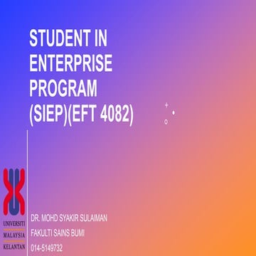 Student in enterprise program SEIP.pptx