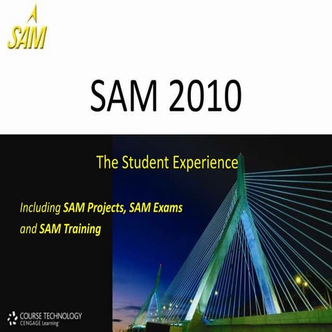 Student instructions for logging into sam