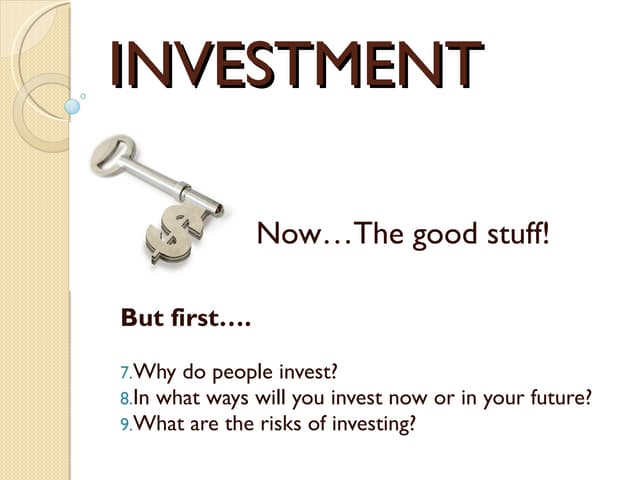 Student investment notes