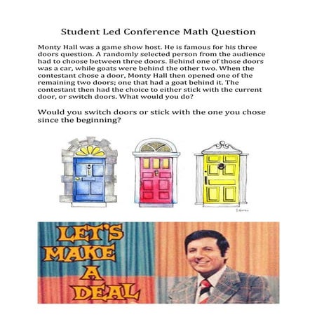 Student led conference math question (1) | DOCX