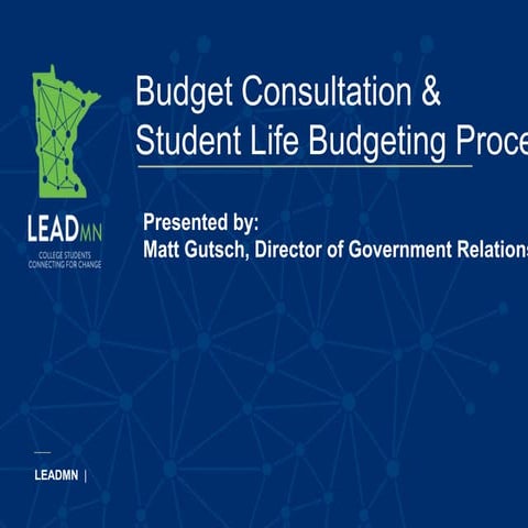Student Life Budgets and the Consultation Process