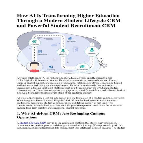 AI-Powered Student Lifecycle CRM | Higher Education CRM Software | e2s