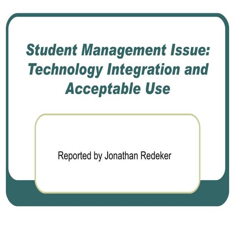 Student Management Presentation