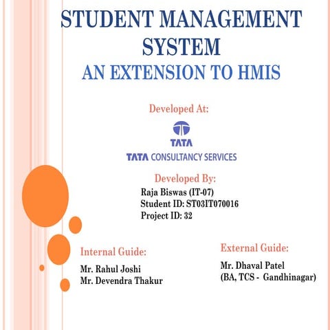 Student Management System to enhance study