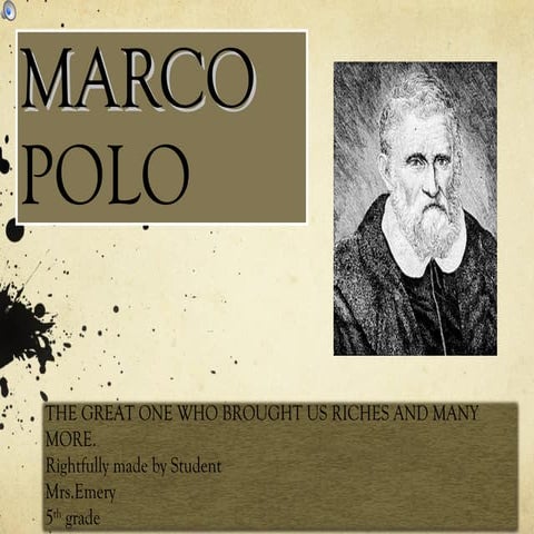 Student marco polo