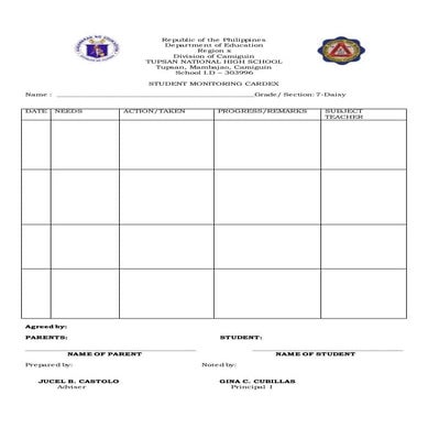 Studentmonitoringfailed | DOCX