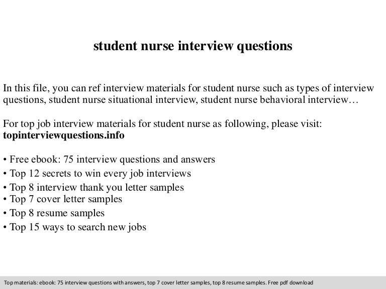 student interview questions
